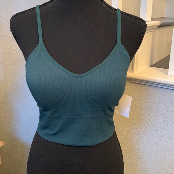 Zella Other - Zella Ribbed Slate Blue Sports Bra